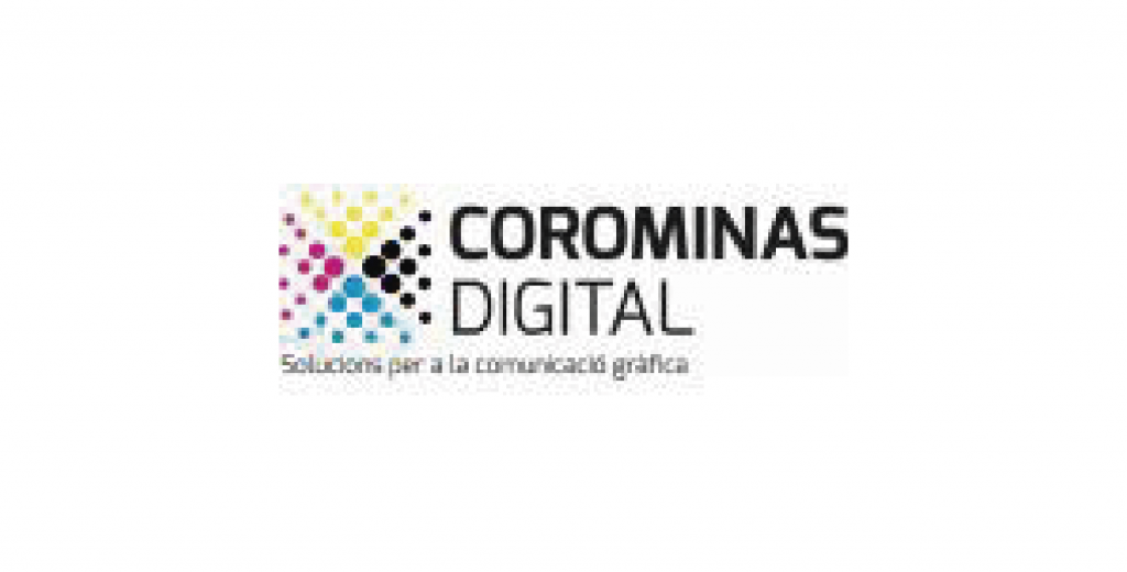 Logo empresa Corominas digital. Solucions per a la comunicació gràfica