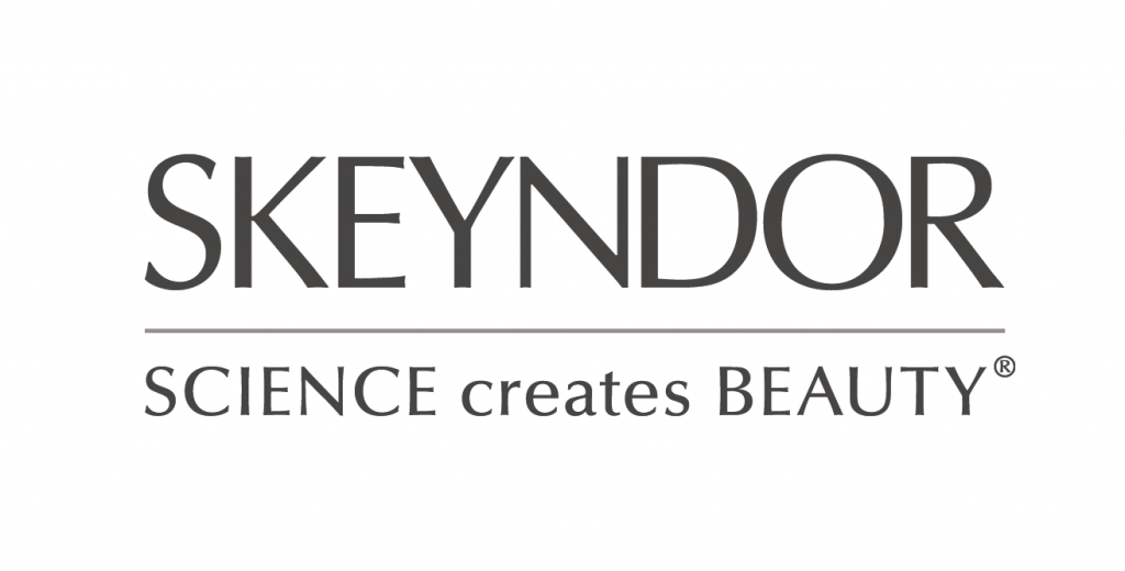 Logo empresa Skeyndor. Science creates Beauty