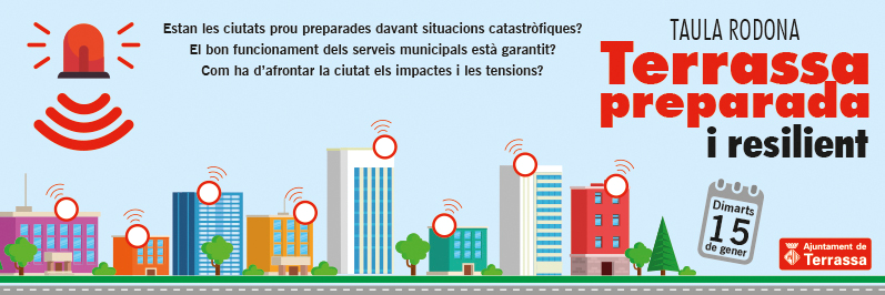 Imatge Taula rodona Terrassa preparada i resilient