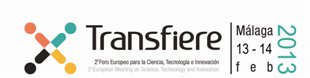 Imatge Transfiere. 2ª foro Europeo para la Ciencia, Tecnología e Innovación. Málaga 13-14 feb 2013