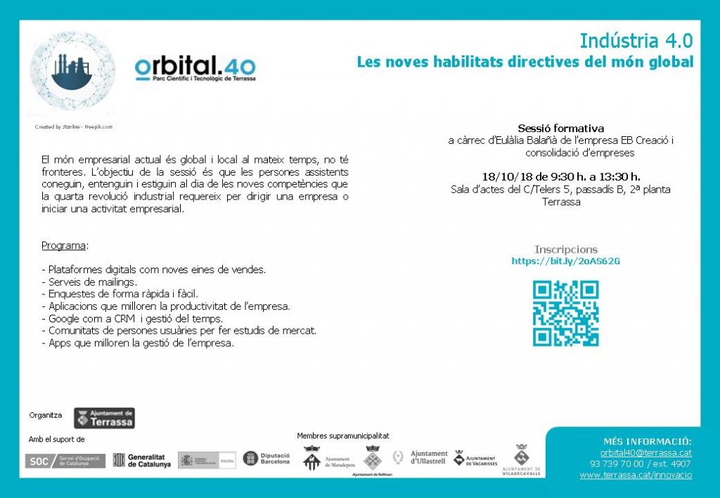 Programa Indústria 4.0. Les noves habilitats directives del món global.