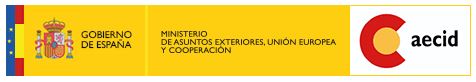 Logo Gobierno de España. Ministerio de asuntos exteriores, Unión Europea y Cooperación. AECID