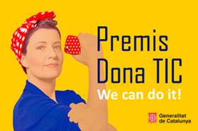 Imatge Premis Dona TIC We can do it!. Logo Generalitat de Catalunya