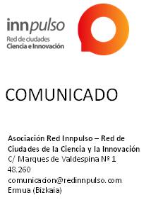 Logo Innpulso. Red de ciudades Ciencia e innovación. COMUNICADO.
