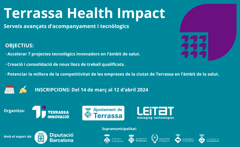 Imatge gràfica de la segona edició del programa Terrassa Health Impact