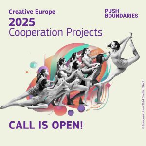 Imatge promoció de l'ajuda europea Creative Europe 2025 Cooperation Projects