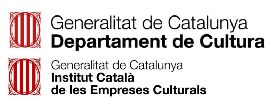Logotips Generalitat de Catalunya Departament de Cultura i Institut Català de les Empreses Culturals
