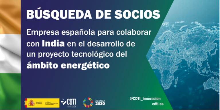 El CDTI Innovació busca una empresa espanyola per col·laborar amb l'Índia en el desenvolupament d'un projecte tecnològic del àmbit energètic